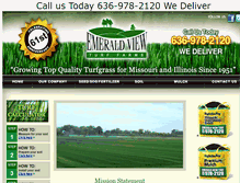 Tablet Screenshot of emeraldviewturffarms.com
